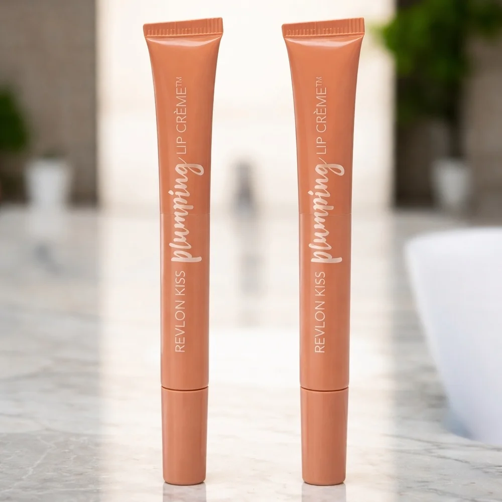NEW Revlon Kiss Pumping Lip‎ Crème - Nude Honey 510 (2 Pack) Makeup